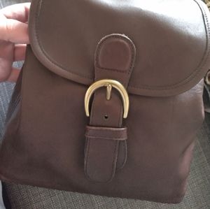 Vintage coach leather backpack